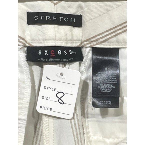 AXCESS Liz Claiborne Womens 8 Stretch Cropped Trousers NWOT - Picture 5 of 7
